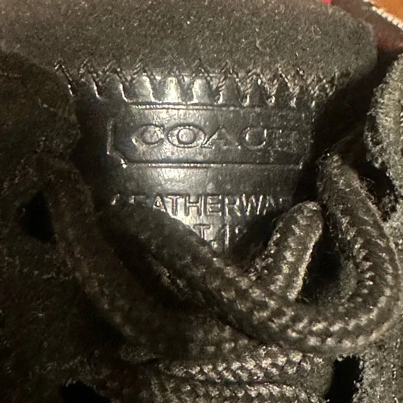 Coach Black Textured Sneakers - Picture 7 of 7